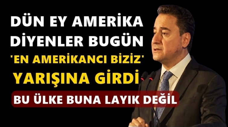 Babacan: Bu &uuml;lke buna layık değil...