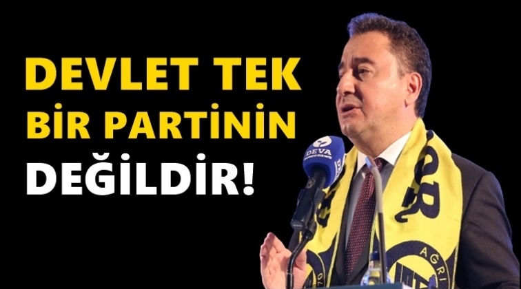Babacan: Devlet tek bir partinin değildir