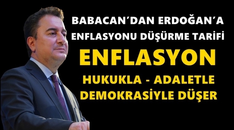 Babacan: Enflasyon akılla, bilimle d&uuml;şer...