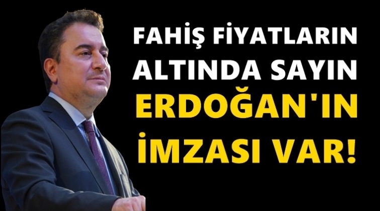 Babacan: Fahiş fiyatların altında tek bir imza var!