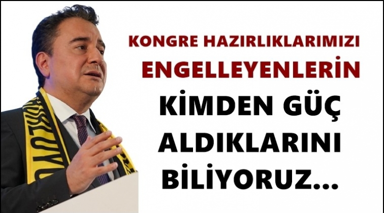 Babacan: Kimden g&uuml;&ccedil; aldığını biliyoruz...