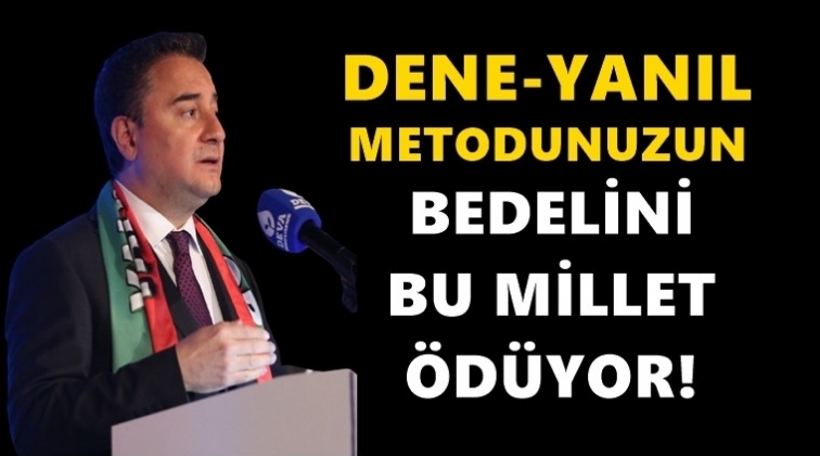 Babacan: Millete a&ccedil;ıklama borcunuz var