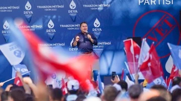 Babacan, partisinin Trabzon mitinginde konuştu