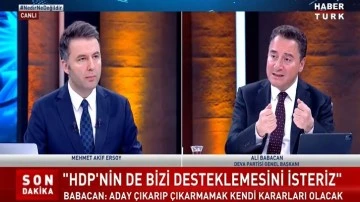 Babacan: Sadece HDP değil, herkes gelsin desteklesin...