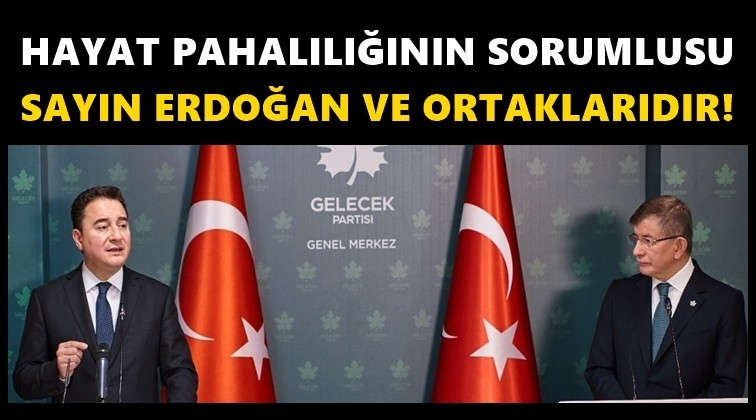 Babacan: Sorumlusu Erdoğan ve ortaklarıdır