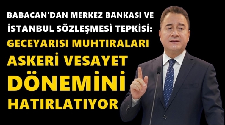 Babacan: T&uuml;rkiye karanlıkta y&ouml;netiliyor