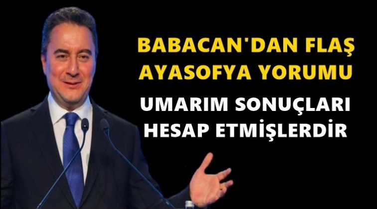 Babacan: Umarım sonu&ccedil;larını hesap etmişlerdir
