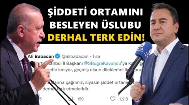 Babacan'dan, AKP'ye "Kavuncu'ya saldırı" tepkisi...