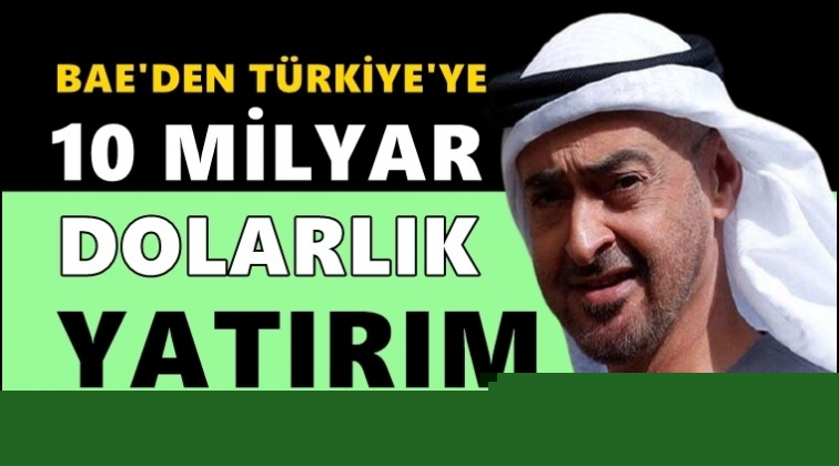 BAE'den Türkiye'ye 10 milyar dolarlık yatırım planı!