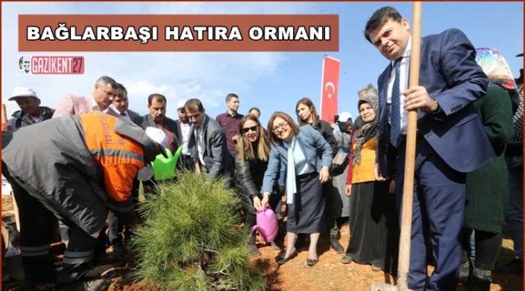Bağlarbaşı Hatıra Ormanı'na 1000 fidan