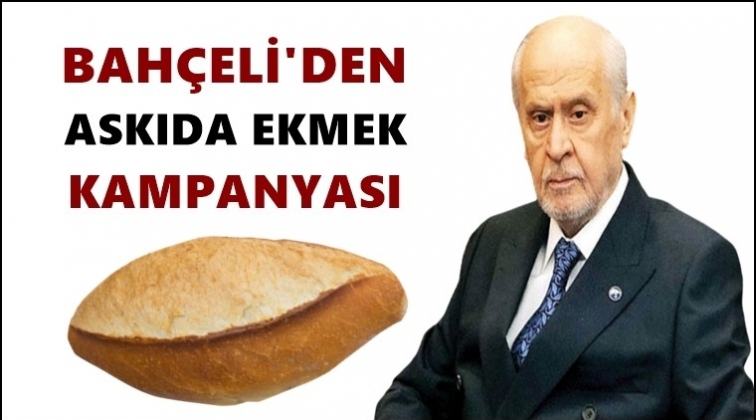 Bah&ccedil;eli &lsquo;askıda ekmek&rsquo; kampanyası başlattı