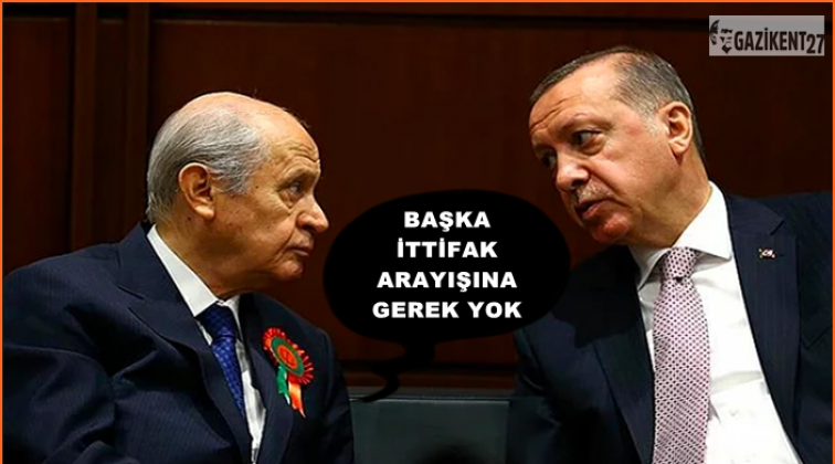 Bah&ccedil;eli: Başka ittifaka gerek yoktur