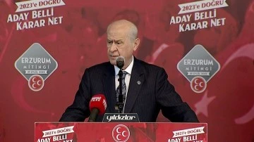 Bah&ccedil;eli: Cumhurbaşkanı adayımız Sayın Erdoğan'dır