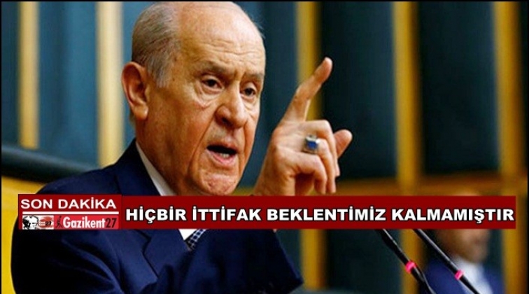 Bah&ccedil;eli AKP ile ittifakını resmen bitirdi