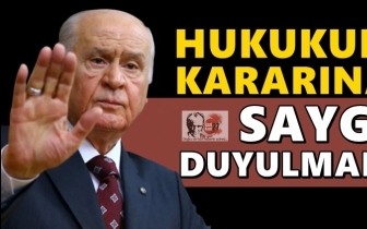 Bah&ccedil;eli: Hukukun kararına saygı duyulmalı