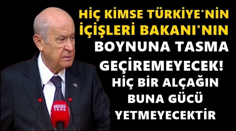 Bah&ccedil;eli: İ&ccedil;işleri Bakanı yalnız değildir...