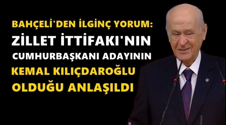Bah&ccedil;eli, Millet İttifakı'nın adayını a&ccedil;ıkladı!