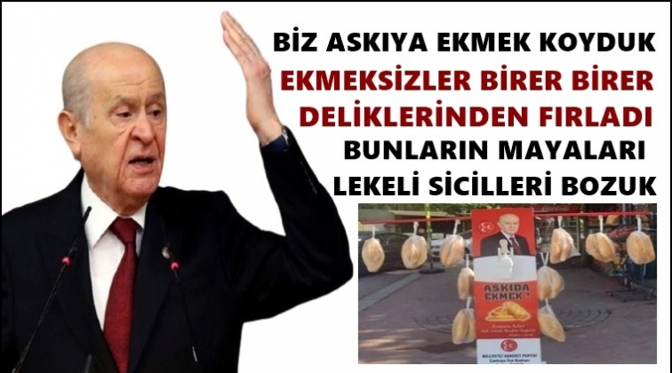 Bah&ccedil;eli&rsquo;den &lsquo;askıda ekmek&rsquo; yanıtı