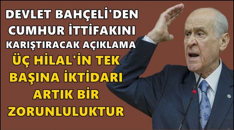 Bah&ccedil;eli'den bomba a&ccedil;ıklama...