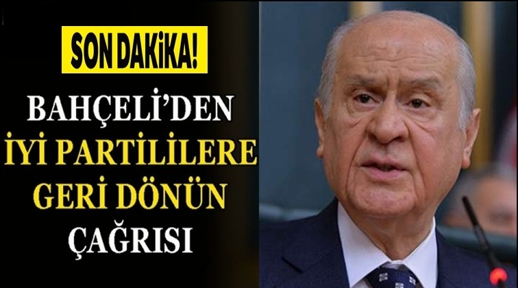 Bah&ccedil;eli: &Ccedil;ağrım birliğe, beraberliğe, barışmaya...