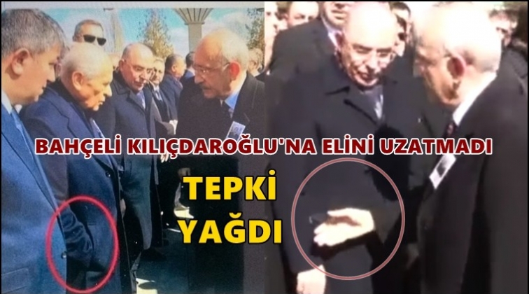 Bah&ccedil;eli&rsquo;den şehit cenazesinde tepki &ccedil;eken hareket