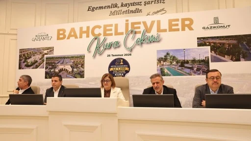 Bah&ccedil;elievler Projesi&rsquo;nin ilk kura &ccedil;ekimi noter huzurunda yapıldı