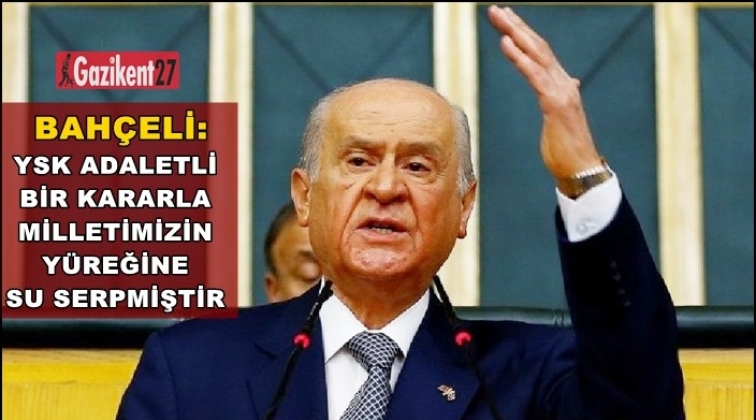 Bah&ccedil;eli'ye g&ouml;re YSK milletin y&uuml;reğine su serpti