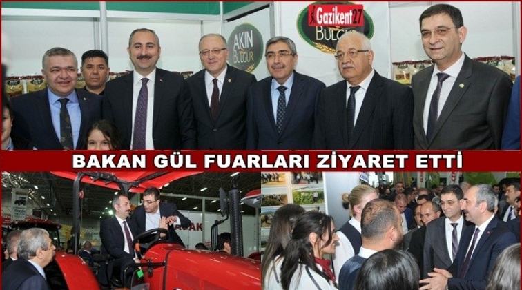 Bakan Abd&uuml;lhamit G&uuml;l, fuarları ziyaret etti