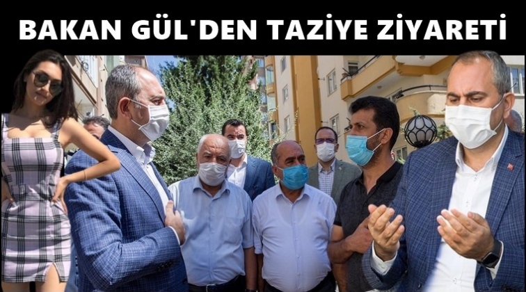 Bakan G&uuml;l'den, Duygu Delen'in ailesine ziyaret