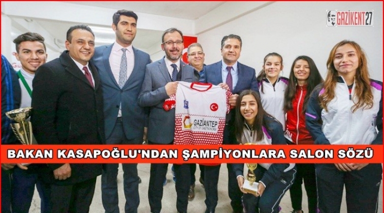 Bakan Kasapoğlu Avrupa Şampiyonlarını kutladı