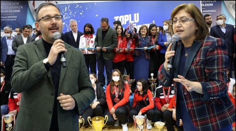 Bakan Kasapoğlu Gaziantep'te 9 tesis a&ccedil;tı...