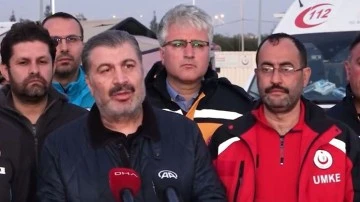 Bakan Koca: Deprem b&ouml;lgesinde 1 su&ccedil;i&ccedil;eği vakası saptandı