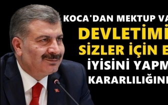 Bakan Koca'dan doktorlara mektup!