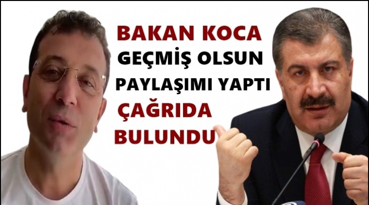 Bakan Koca&rsquo;dan İmamoğlu a&ccedil;ıklaması