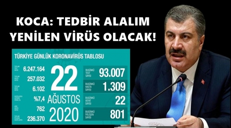 Bakan Koca'dan 'Tedbir alın' &ccedil;ağrısı!..
