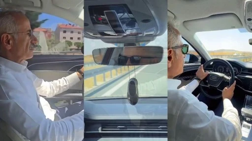 Bakan Uraloğlu 225 kilometre hızla araç kullandı!