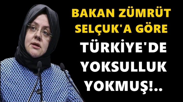 Bakan'a g&ouml;re, T&uuml;rkiye&rsquo;de yoksulluk yokmuş!