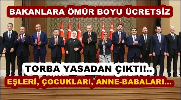 Bakanlara &ouml;m&uuml;r boyu millet bakacak!