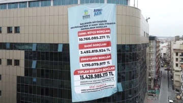 Balıkesir’de AKP nüfusun 12 katı borç devretti!