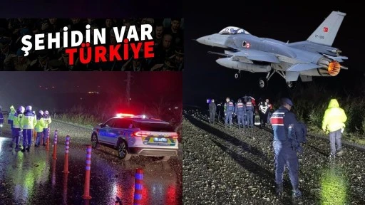 Balıkesir'de F-16 kaza kırıma uğradı: 1 pilot şehit oldu!