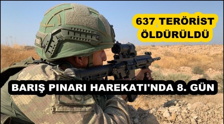 Barış Pınarı Harekatı'nda 8. g&uuml;n...