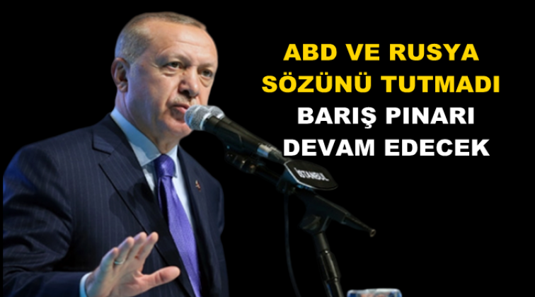Barış Pınarı Harek&acirc;tı devam edecek