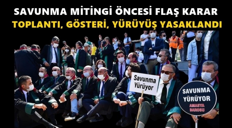 Baro mitingi &ouml;ncesi yasak kararı!