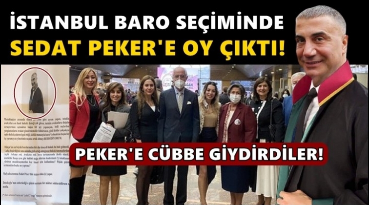 Baro se&ccedil;imlerinde, Peker'e c&uuml;bbe giydirdiler!