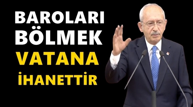 'Baroların b&ouml;l&uuml;nmesi vatana ihanettir'