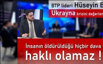 Baş: İnsanın &ouml;ld&uuml;r&uuml;ld&uuml;ğ&uuml; hi&ccedil;bir dava haklı olamaz !