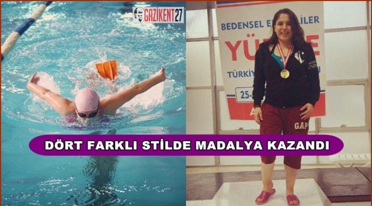 Başarılı yüzücü engellere kulaç attı