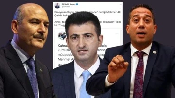 Başarır paylaştı, Soylu &Ccedil;elebi tweetini apar topar sildi!
