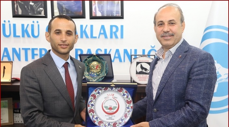 Başkan Kılı&ccedil;'tan &Uuml;lk&uuml; Ocakları Başkanına ziyaret