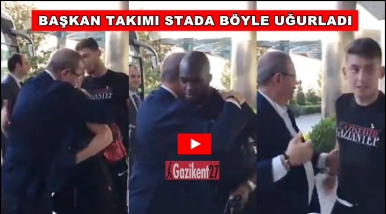 Başkan Konukoğlu stada böyle uğurladı